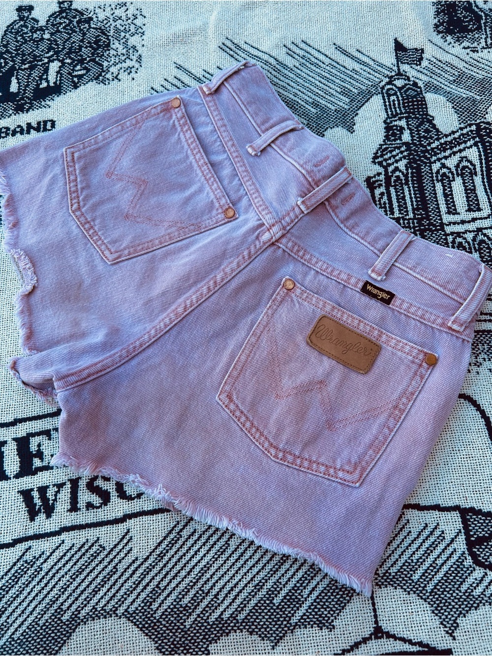 Wrangler Pink Lavender Denim shorts pants